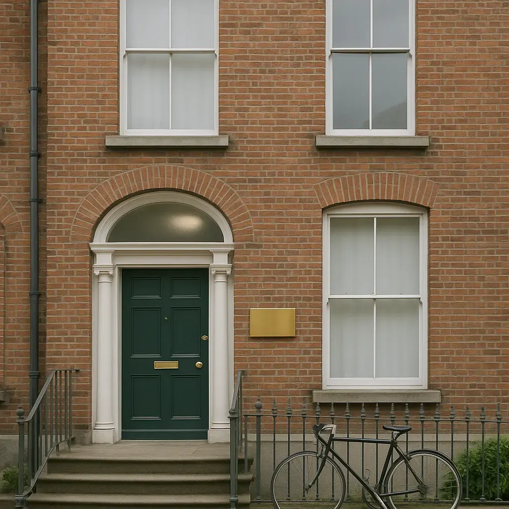 The red-brick front of Clinic Braun on Ranelagh Road